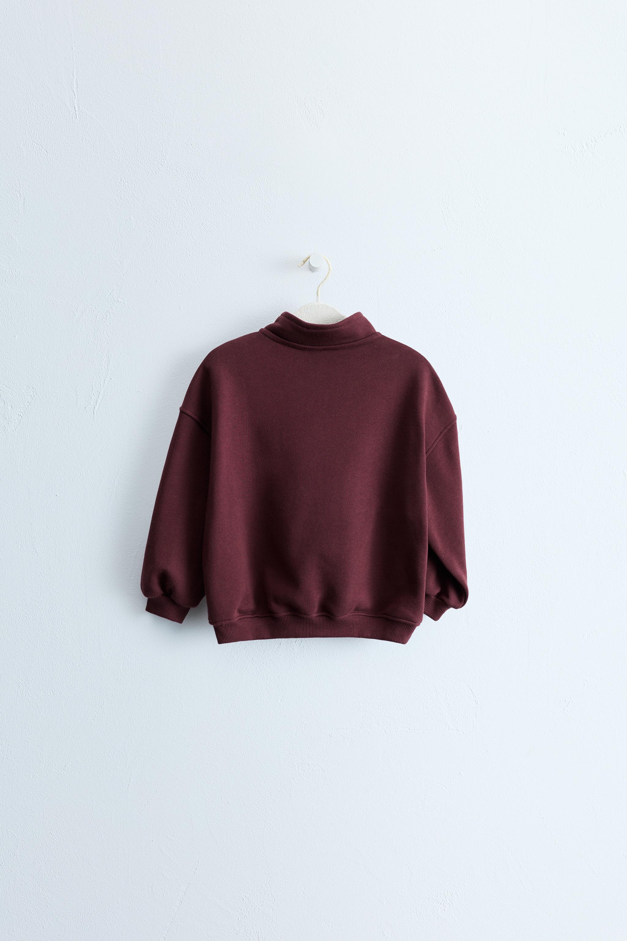 ZARA TIMELESS - PLAIN ZIP SWEATSHIRT